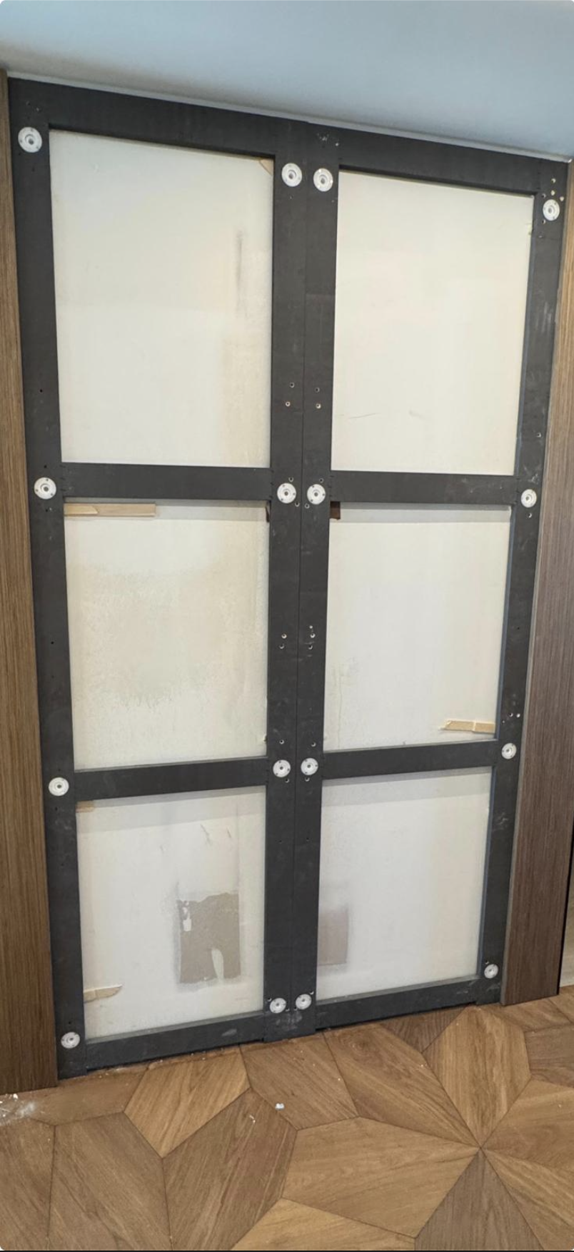 Full panel rear view